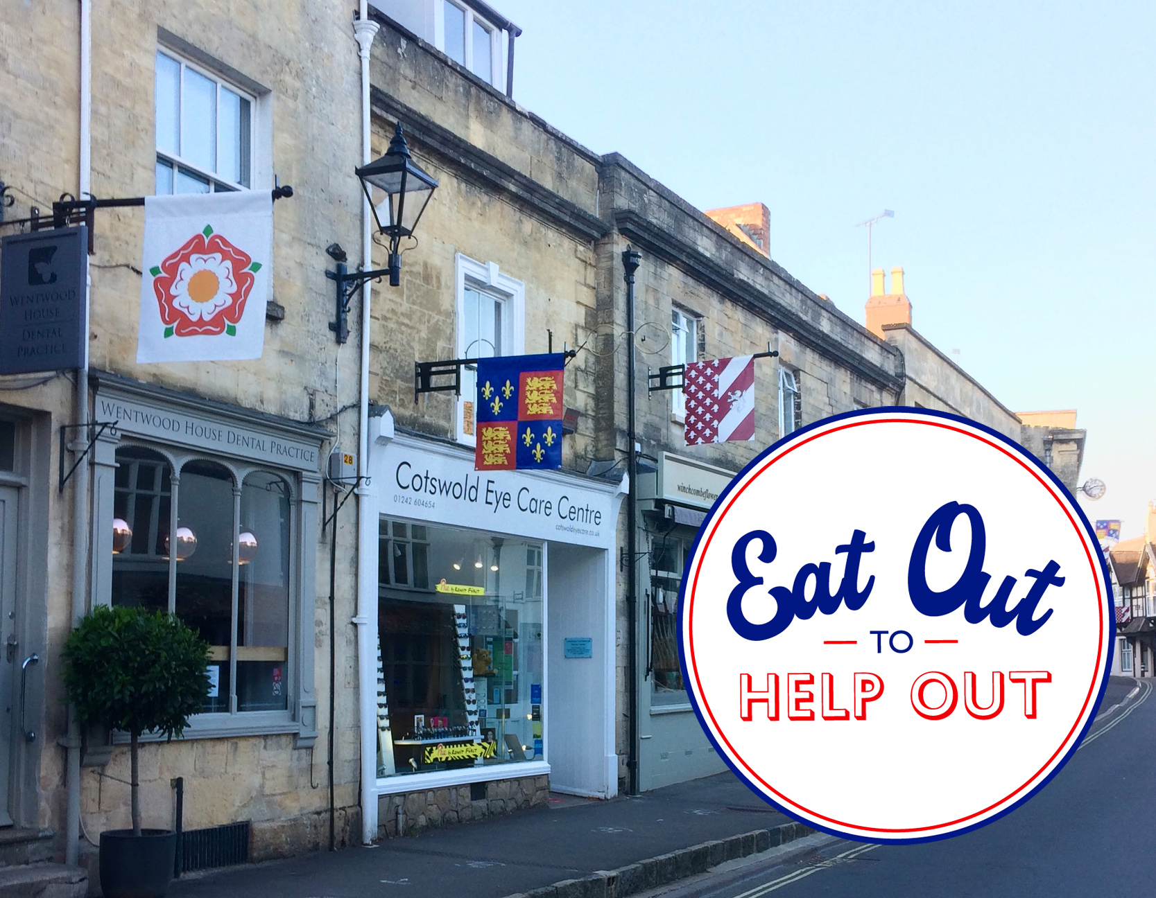 Eat Out to Help Out a historic Cotswold town with charm