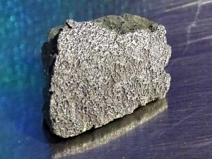 The meteorite – photographed 12 hours after it arrived on planet earth. (Copyright Rob Wilcock)
